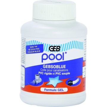 Colle GEBSOBLUE POOL Piscine 250ml PVC Souple