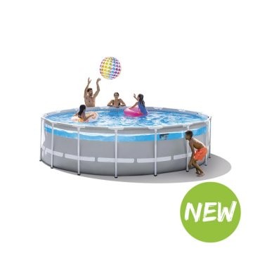 Piscine INTEX Tubulaire Ø4.88 1.22m Clear Windows