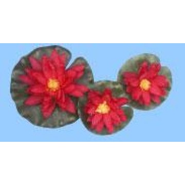 NENUPHAR ROUGE FLOTTANT (x3)