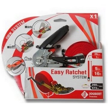 Sangle Easy Ratchet System 5m 25mm avec enrouleur