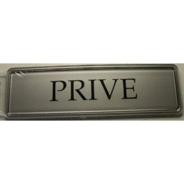 Panneau PC 170 X 50mm PRIVE