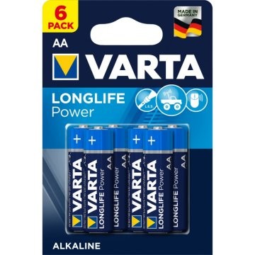 6 Piles VARTA LONGLIFE POWER AA B