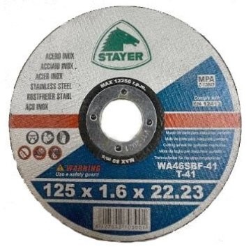 Disque à Couper INOX 125x1.6 Axe 22.2 Extra Fin