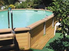 Piscine bois composite azteck hors sol